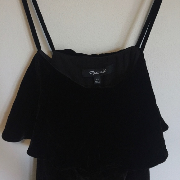 Madewell Velvet Ruffle Mini Dress - Picture 5 of 5